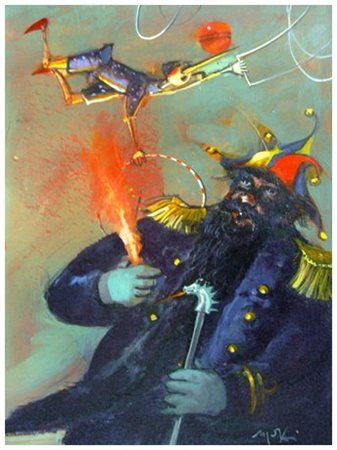 MARIO MADIAI Livorno 1944 Senza titolo Olio su tela 40 x 30 x 4. Firma in b....