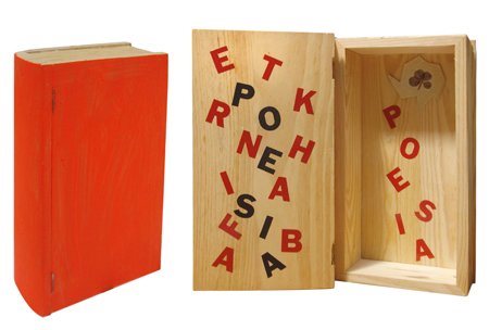 LUCIA MARCUCCI Firenze 1933 Poesia 2008 Pittura e collage su cassettina di...