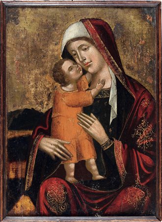 Nei modi della pittura cretese del XV secolo, Madonna con Bambino