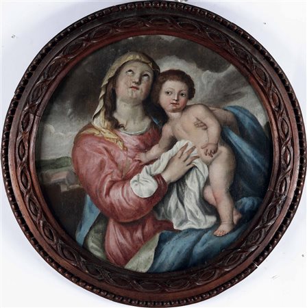 van Dyck Antoon copia da, Madonna col Bambino