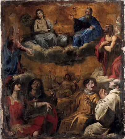 Carlone Giovanni Battista, La Trinità e altri santi