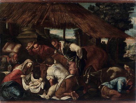 Da Ponte Jacopo detto Jacopo Bassano nei modi di, Adorazione dei pastori
