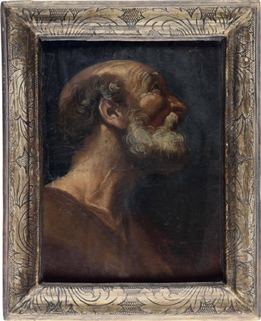 Scuola italiana del XVII secolo, Testa virile