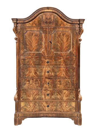 Chiffoniera in piuma di mogano, First half of the 19th century Sicily