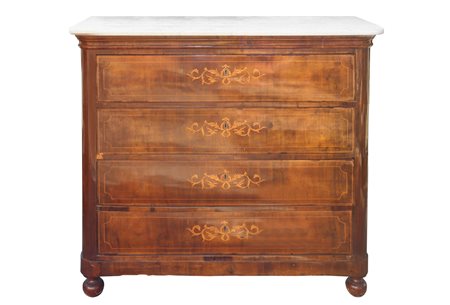 Cassettone in legno di mogano Carlo X, Sicily, 19th century