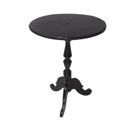 Piccolo tavolo in legno nero ebanizzato, nineteenth century