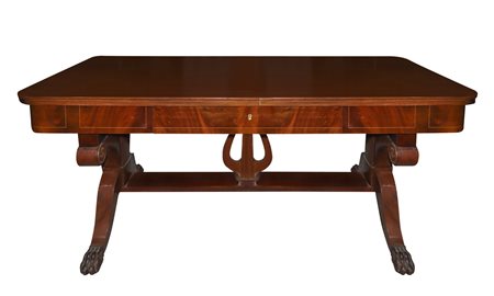 Scrittoio allungabile in legno di mogano, Late 19th century