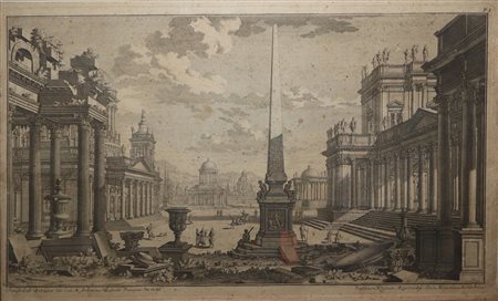 Giuseppe Galli da Bibiena (Parma 1696-Berlino 1757)  - Raffigurazione Teatris Primarius