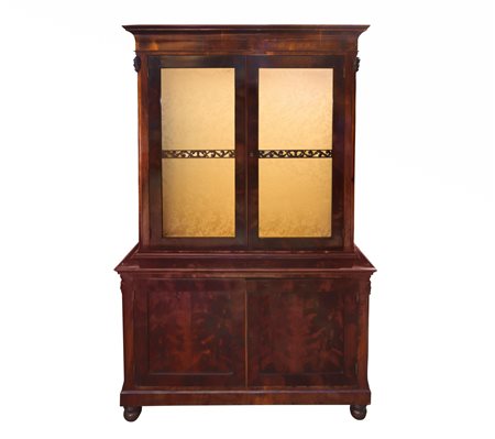 Vetrina in piuma di mogano, late 19th century