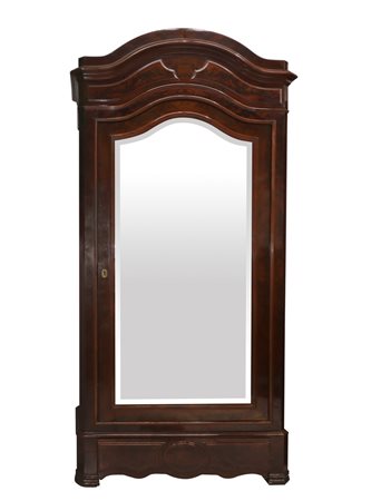 Armadio anta unica con specchio, late 19th century