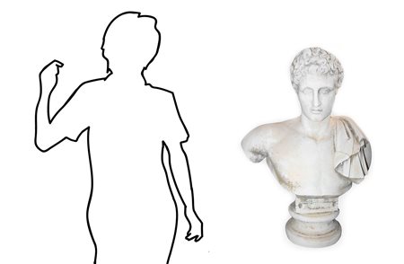 Busto di giovane atleta, 20th century