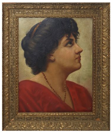 Donna con collana e orecchini, Early 20th century