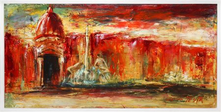 Gianni Testa (Roma 1936)  - Piazza Navona
