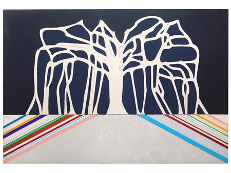 Renato Mambor (Roma 1936-Roma 2014)  - Rami-radici, 1990