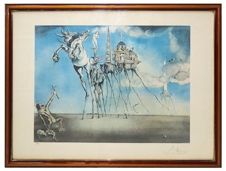 Salvador Dalì (Spanish 1904-1989)  - La tentation de Saint Antoine, 1981