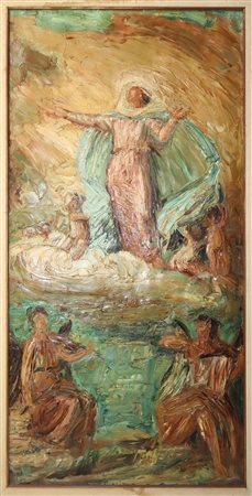 Archimede Cirinnà (Catania 1908-Catania 1992)  - Madonna in gloria, 1986