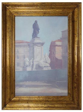 Sigfrido Oliva (Messina 1942)  - Monumento a Cavour, 2007