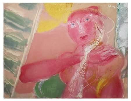 Domenico Spinosa (Napoli 1916-2007)  - Il sole alla finestra, 1980