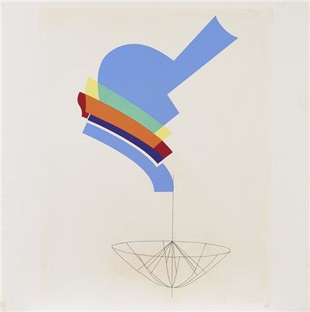 Man Ray "Decantatore" 1973
acquaforte e serigrafia
foglio cm 93,5x94; lastra cm