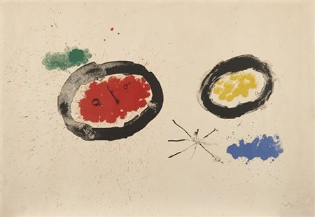 Joan Miró "Tête étoile" 1964
litografia su carta BFK
cm 62x90
Firmata e numerata