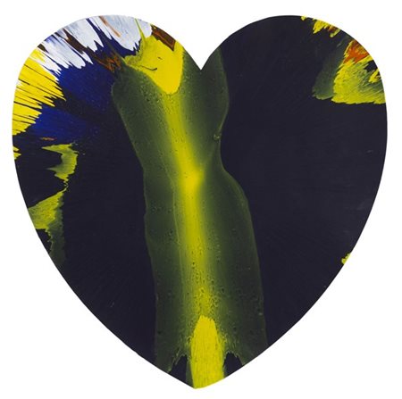Damien Hirst "Heart Spin Painting" 2009
acrilico su carta
cm 51x52,5
Creato con