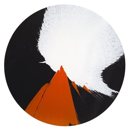 Damien Hirst "Untitled (Circle Spin Painting)" 2009
acrilico su carta
cm diam 52