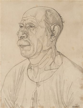 Cagnaccio di San Pietro "Mio padre" 1927
matita su carta
cm 49x37,5
Firmato e da