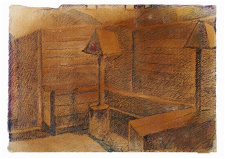 Gerardo Dottori "La colombaia" 1930
idromatita su carta
cm 33x49
Firmato in bass