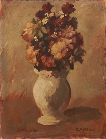 Felice Carena "Senza titolo" 
olio su tavola
cm 35x26,8
Firmato in basso a destr