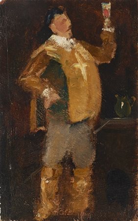 Lorenzo Viani "Moschettiere" 1904-05
olio su tavola
cm 20x12

Provenienza
Collez