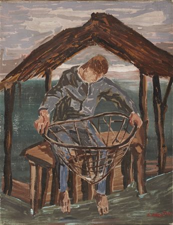 Arturo Martini "Senza titolo" 1940 circa
olio su tela
cm 45x35
Firmato in basso