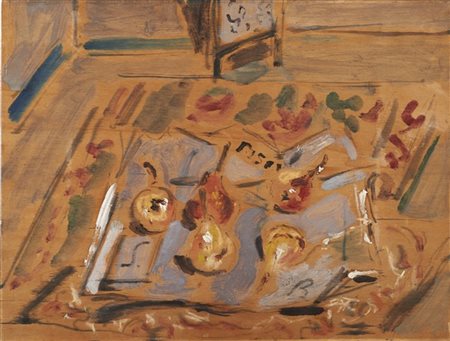 Filippo De Pisis "Natura morta" 1946
olio su tavola
cm 37,7x49,8
Firmato al cent