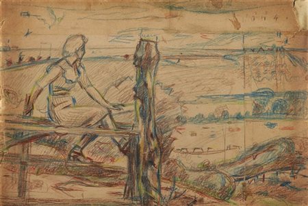 Giacomo Balla "Contemplazione; Il silenzio della campagna; Ritratto di Elica - s