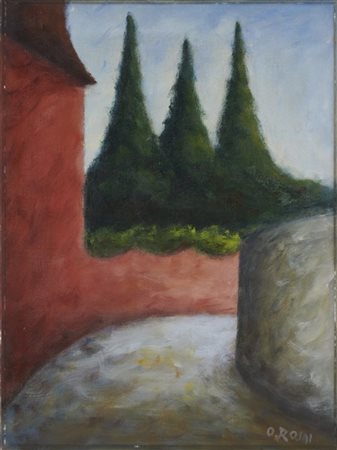 Ottone Rosai "Via San Leonardo" (1956)
olio su tela
cm 60x45
Firmato in basso a