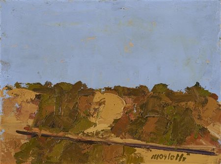 Ennio Morlotti "Paesaggio ligure" 1990 circa
olio su tela
cm 30x40
Firmato in ba