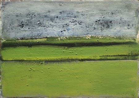 Carlo Mattioli "Paesaggio" 1976
olio su carta
cm 35x50
Firmato e datato 76 in ba