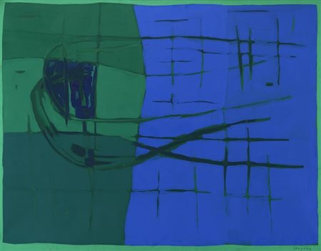 Antonio Corpora "Le vie nuove" 1972
olio su tela
cm 114x146
Firmato in basso a d