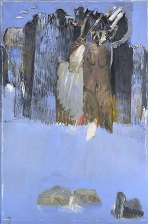 Alberto Gianquinto "Bagnanti a Saturnia" 1989
olio su tela
cm 195x130
Siglato in