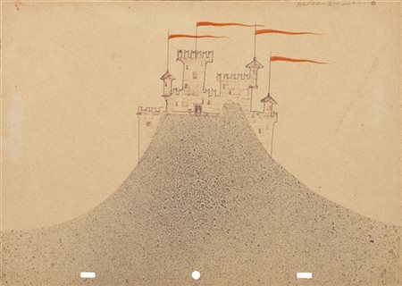 Pino Pascali "Marga" 1963
tecnica mista su carta
cm 24,7x34,8
Inscritto in alto