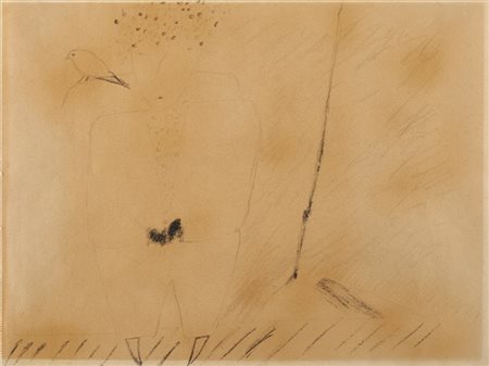 Enzo Cucchi "Senza titolo" 1979
tecnica mista su carta
cm 30x40
Firmato e datato