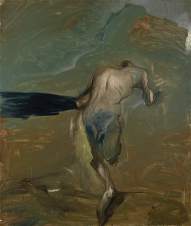 Siegfried Anzinger "Ödipus" 1984
olio su tela
cm 190x160
Firmato, titolato e dat