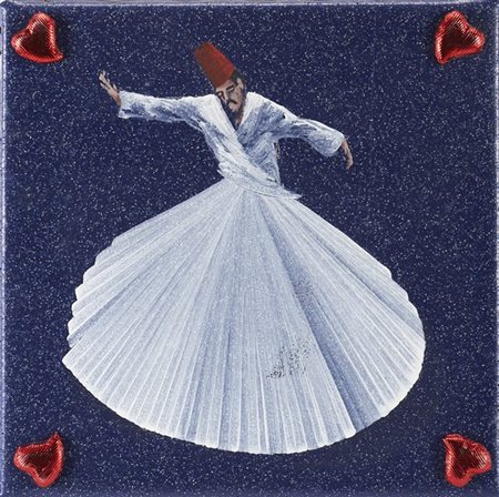 Aldo Mondino "Senza titolo" 1999
olio su linoleum
cm 40x40
Firmato al retro

Pro