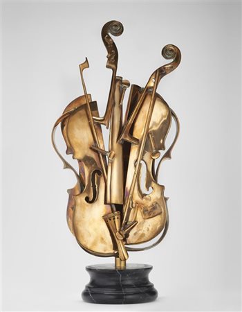 Arman "Senza titolo" 1998
bronzo dorato
h cm 62
Firmato e numerato 19/100

Prove