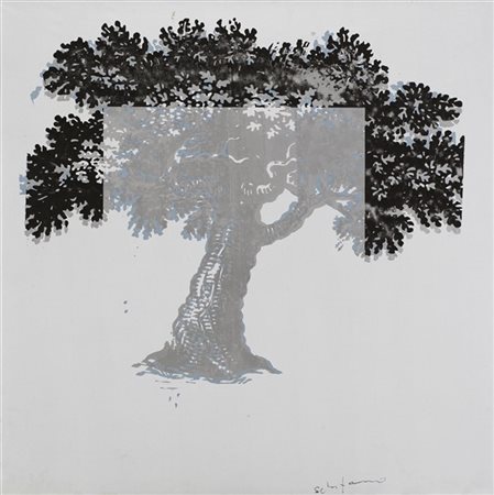 Mario Schifano "Senza titolo" prima metà anni 70
serigrafia su tela
cm 114x114
F