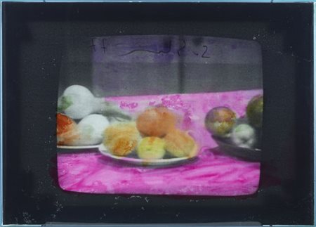 Mario Schifano "Senza titolo" 1977
smalto su tela emulsionata e perspex
cm 51x71