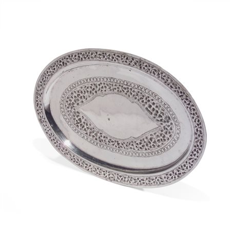 Vassoio in argento, Egitto XIX secolo