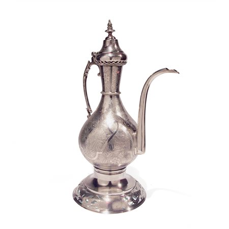 Versatoio con braciere in argento, Egitto XIX secolo