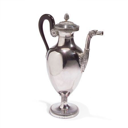 Caffettiera in argento, Londra 1791