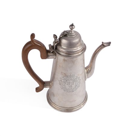 Cioccolatiera in argento Sterling, Londra 1714