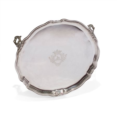 Salver in argento, Roma metà del XVIII secolo
